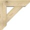 Ekena Millwork Traditional Slat Rough Sawn Bracket w/ Offset Brace, Douglas Fir, 8"W x 28"D x 28"H BKT0806X28X28TRA06RDF - alternate 3